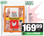 Spar IQF Chicken Mixed Portions-4Kg