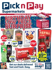 Pick n Pay Gauteng, Free State, North West, Mpumalanga, Limpopo and Northern Cape : Birthday Specials (18 June - 23 June 2024) 