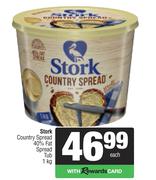 Stork Country Spread 40% Fat Spread Tub-1Kg