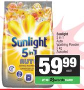 Sunlight 5 In 1 Auto Washing Powder Assorted-2Kg