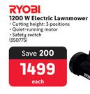 Ryobi 1200W Electric Lawnmower 350775