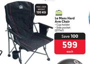Camp Master Le Mans Hard Arm Chair