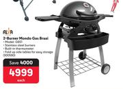 Alva 2-Burner Mondo Gas Braai G651