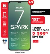 Tecno Spark 7 64GB Smartphone