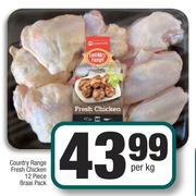 Country Range Fresh Chicken 12 Piece Braai Pack-Per Kg