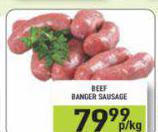 Beef Banger Sausage-Per Kg