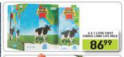 First Choice Long Life Milk-4 x 1L