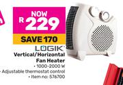 Logik Vertical/Horizontal Fan Heater