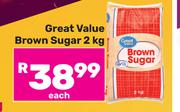 Great Value Brown Sugar-2Kg Each