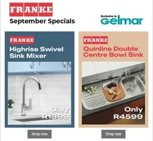 Gelmar Handles & Furniture Fittings : September Specials (02 September - 30 September 2024)