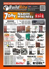 Build Rite Hardware & Building Supplies : 7 Day March Madness (04 March - 10 March 2026)