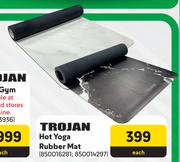 Trojan Hot Yoga Rubber Mat-Each