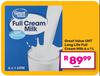 Great Value UHT Long Life Full Cream Milk-6 x 1L