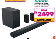 Hisense 5.1 Channel 540W Soundbar HS5100 850013403