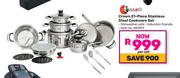 Tissolli Crown 21 Piece Stainless Steel Cookware Set 483927