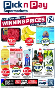 Pick n Pay Eastern Cape : Winning Prices (29 May 2024 Only)