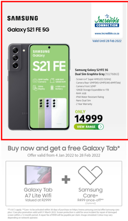 Incredible Connection : Samsung Galaxy S21 FE 5G (18 January - 28 February 2022), page 1