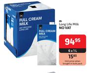 M Long Life Milk-6 x 1Ltr