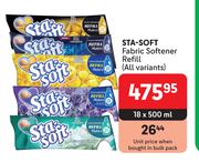 Sta-Soft Fabric Softener Refill (All Variants)-18 x 500ml