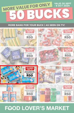 Food Lover's Market : More Value For Only 50 Bucks (30 September - 06 October 2024), page 1