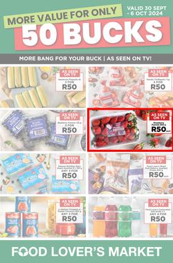 Food Lover's Market : More Value For Only 50 Bucks (30 September - 06 October 2024), page 1