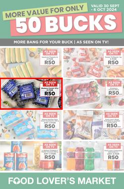 Food Lover's Market : More Value For Only 50 Bucks (30 September - 06 October 2024), page 1