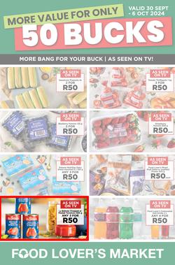 Food Lover's Market : More Value For Only 50 Bucks (30 September - 06 October 2024), page 1