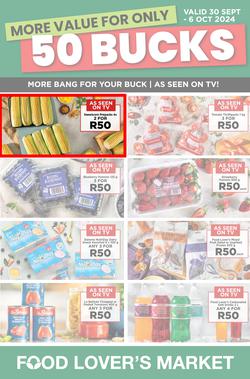 Food Lover's Market : More Value For Only 50 Bucks (30 September - 06 October 2024), page 1