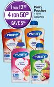 Purity Pouches Assorted-For 4 x 110ml