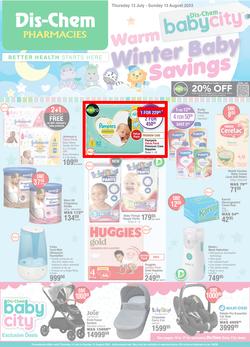 Dis-Chem : Warm Winter Baby Savings (13 July - 13 August 2023), page 1