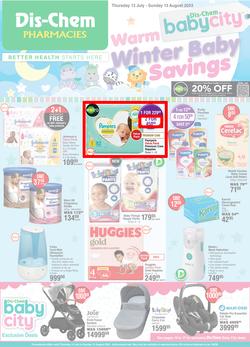 Dis-Chem : Warm Winter Baby Savings (13 July - 13 August 2023), page 1