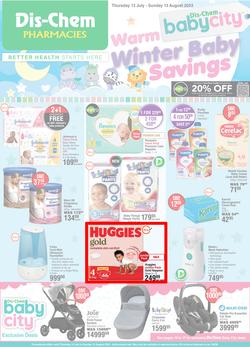 Dis-Chem : Warm Winter Baby Savings (13 July - 13 August 2023), page 1