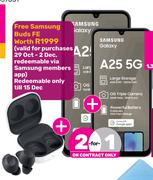 Samsung Galaxy A25 5G Smartphone Plus Free Buds FE-Each