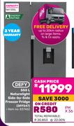 Defy 555Ltr Naturelight Side-By-Side Freezer Fridge DFF547