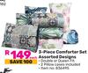3 Piece Comforter Set (Assorted Designs)-Per Set