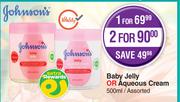 Johnson's Baby Jelly Or Aqueous Cream Assorted-For 2 x 500ml 
