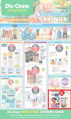 Dis-Chem : Spring Into Summer Savings (19 September - 13 October 2024), page 1