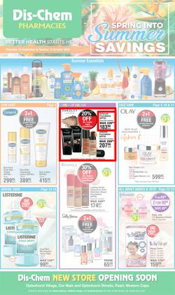 Dis-Chem : Spring Into Summer Savings (19 September - 13 October 2024), page 1