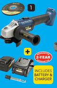 Ryobi XG-115K 18V Li-Ion Cordless Angle Grinder Kit-Per Kit