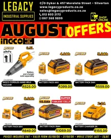 Legacy Industrial Supplies : August Offers (03 August - 31 August 2026)