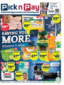 Pick n Pay Gauteng, Free State, North West, Mpumalanga, Limpopo and Northern Cape : Specials (02 January - 21 January 2024) 