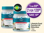 Lifestyle Food Coconut Oil Odourless-For 2 x 1L