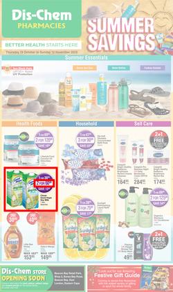 Dis-Chem : Summer Savings (19 October - 12 November 2023), page 1