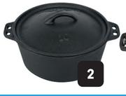 Campmaster No.10 Flat Bottom Potjie-Each