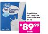 Great Value UHT Long Life Full Cream Milk-6 x 1L