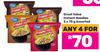 Great Value Instant Noodles Assorted-For 4 x 5 x 70g