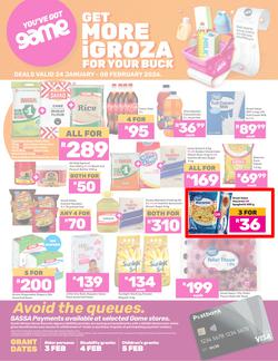 Game SASSA : Get More iGroza For Your Buck (24 January - 08 February 2026), page 1