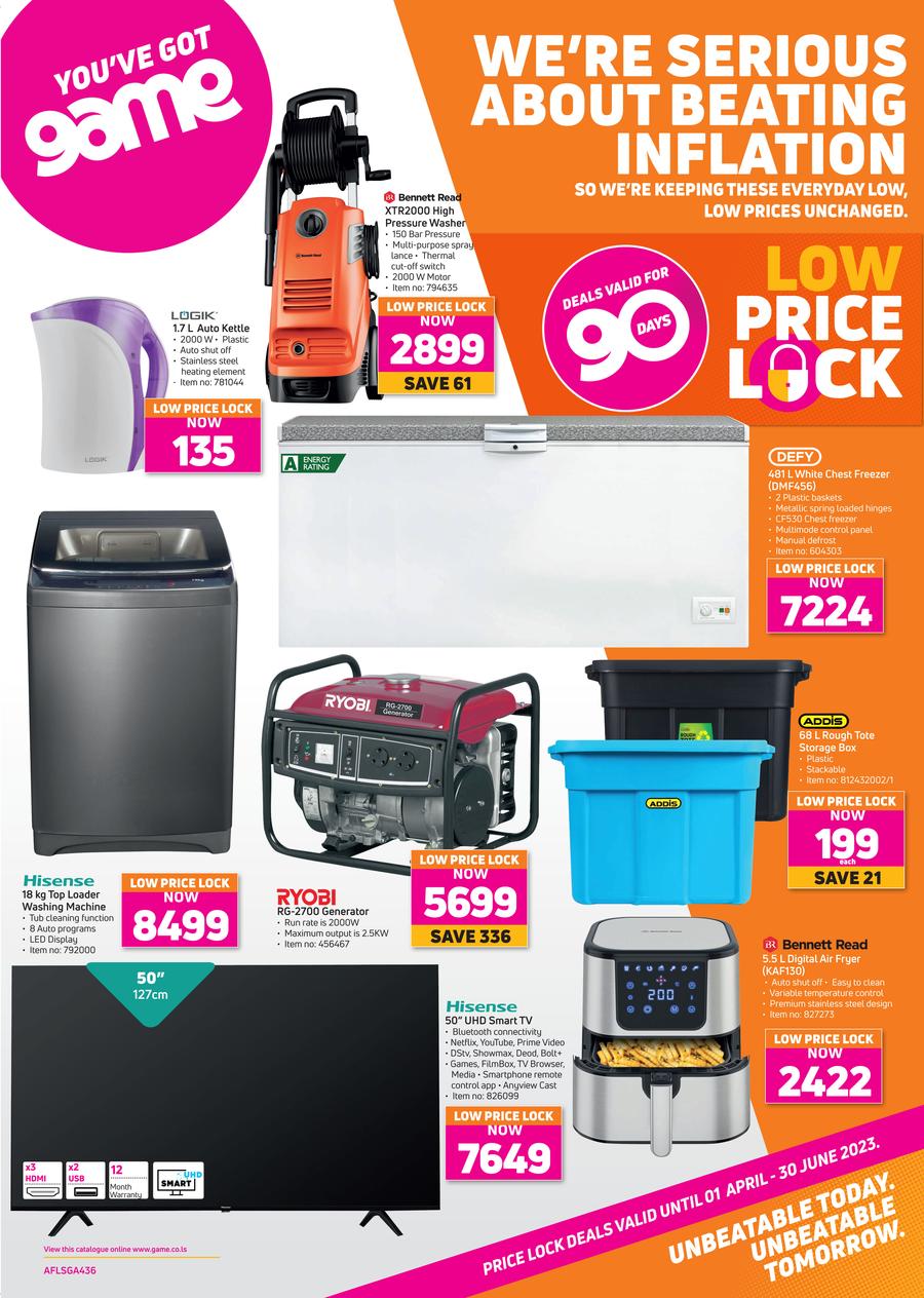 Game Lesotho Low Price Lock (01 April 30 June 2023) — www.guzzle.co.za