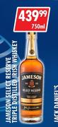 Jameson Select Reserve Triple Distilled Irish Whisky-750ml