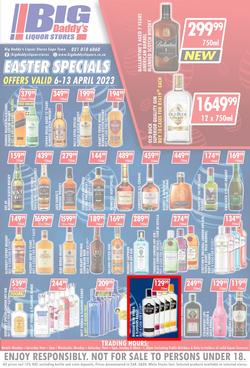Big Daddy Liquor Stores : Easter Specials (06 April - 13 April 2023), page 1